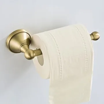 Flybath Antique Brass Toilet Paper Holder Easy to Install