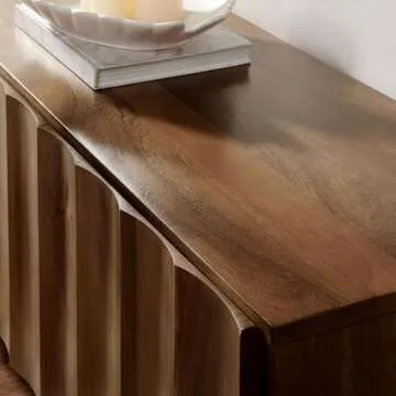 Modway Sorren 71 Inch TV Stand - Modern Walnut Console