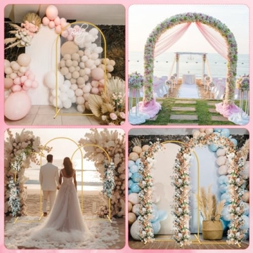 Bouiexye 6FT Metal Arch Backdrop Stand for Events