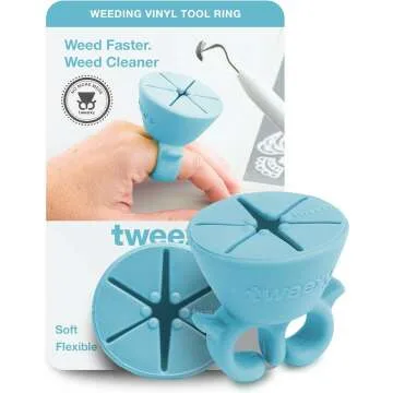 Tweexy Vinyl Weeding Scrap Collector Ring - Sky