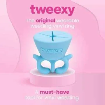 Tweexy Vinyl Weeding Scrap Collector Ring - Sky