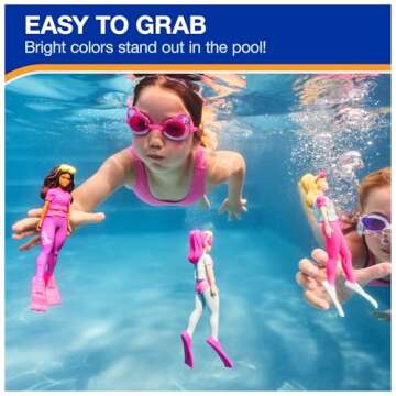 SwimWays Barbie Dive Characters – Fun Pool Toys for Kids
