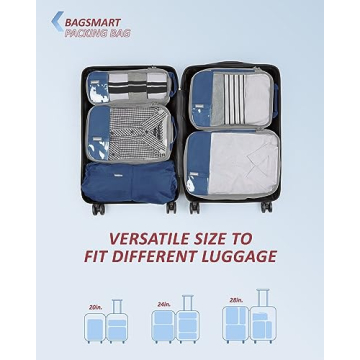 BAGSMART Compression Packing Cubes for Travel Essentials