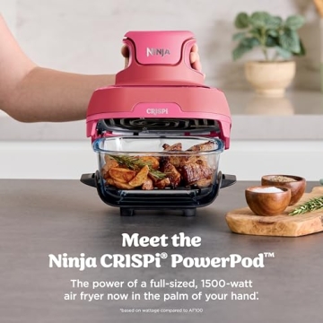 Ninja Crispi 4-in-1 Air Fryer Cooking System - Portable and Versatile