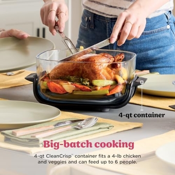 Ninja Crispi 4-in-1 Air Fryer Cooking System - Portable and Versatile