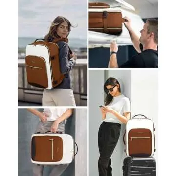 LOVEVOOK 50L Carry on Backpack for Women & Men with 3 Packing Cubes, Large Travel Backpack for Airplanes, TSA Personal Item Travel Bag with Laptop Pocket, Travel Essentials Airline Approved