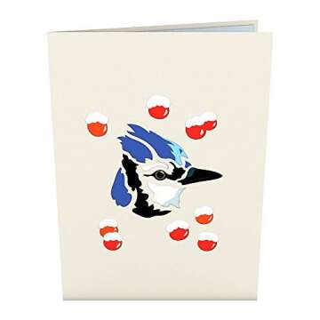Lovepop Blue Jay Pop-Up 3-D Greeting Card for Nature Lovers