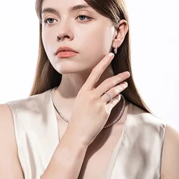 AnuClub 5cttw D Color Moissanite Eternity Ring - Sterling Silver