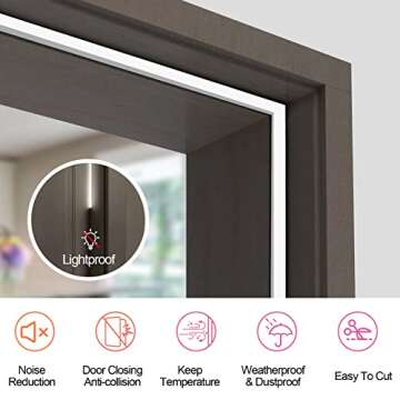 Kerf Weather Stripping Door Seal for Easy Installation and Gaps