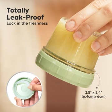 KeaBabies 12 Pack 4oz Glass Baby Food Containers