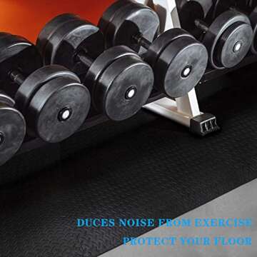 Exercise Mat Puzzle Floor Mat Tiles EVA Foam Gym Flooring Mats, 20 SQ.FT Interlocking Foam Floor Til...