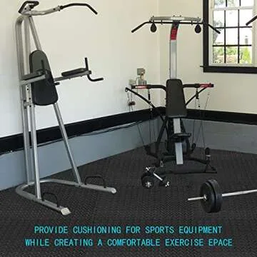 Exercise Mat Puzzle Floor Mat Tiles EVA Foam Gym Flooring Mats, 20 SQ.FT Interlocking Foam Floor Tiles Gym Equipment Workout Floor Pads for Home Gym, Yoga, Gymnastics