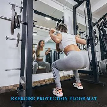 Exercise Mat Puzzle Floor Mat Tiles EVA Foam Gym Flooring Mats, 20 SQ.FT Interlocking Foam Floor Tiles Gym Equipment Workout Floor Pads for Home Gym, Yoga, Gymnastics