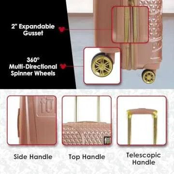 FUL Disney Mickey Mouse Hardside Luggage Set - 3 Piece