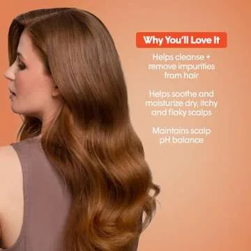 dpHUE ACV Soothing Shampoo, 8.5 Fl Oz - Sulfate Free Dry Scalp Shampoo For Color Treated Hair With Apple Cider Vinegar, Ginger Root, Lavender and Aloe