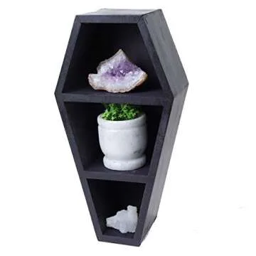 Coffin Shelf - Gothic Home Decor & Storage Solution