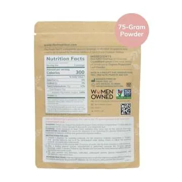 The Fresh Test, 75-gram Powder Drink Mix | Additive-Free, Non-GMO, Organic Ingredients | Mint Lemona...