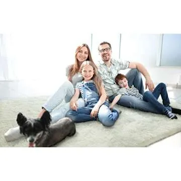 LOCHAS Ultra Soft Indoor Modern Area Rugs Fluffy Living Room Carpets for Children Bedroom Home Decor...