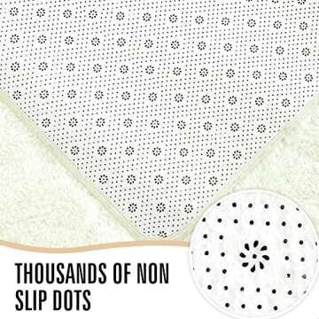 LOCHAS Ultra Soft Indoor Modern Area Rugs Fluffy Living Room Carpets for Children Bedroom Home Decor Nursery Rug Girls 5.3x7.5 Feet, Cream