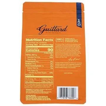 Guittard, Organic 66% Chocolate Baking Wafers, 12 Ounce
