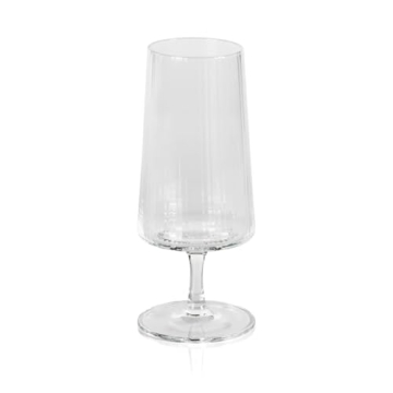 Zodax Bandol Fluted Textured Glasses Sets - Elegant Drinkware Collection