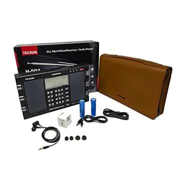 Tecsun H501 Digital Worldband AM/FM Shortwave Longwave Radio with SSB Reception, Dual Speakers, & MP3 Player, Matte Black