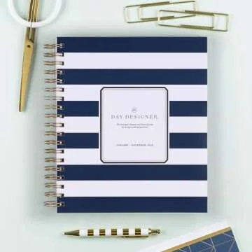 Blue Sky Day Designer 2024 Daily and Monthly Planner