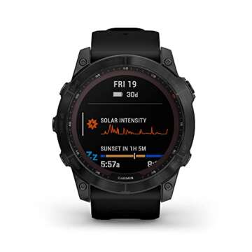 Garmin fenix 7X Sapphire Solar, Larger sized adventure smartwatch, with Solar Charging Capabilities,...