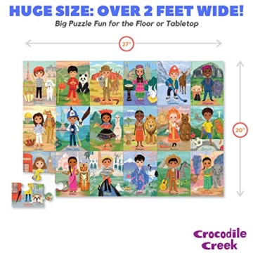 Crocodile Creek 36 Piece Kids Jigsaw Puzzle for Ages 3+