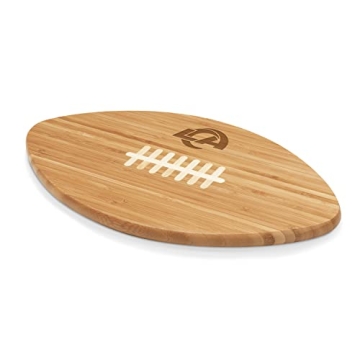 Los Angeles Rams Bamboo Football Cutting Board - Team Pride & Eco-Friendly