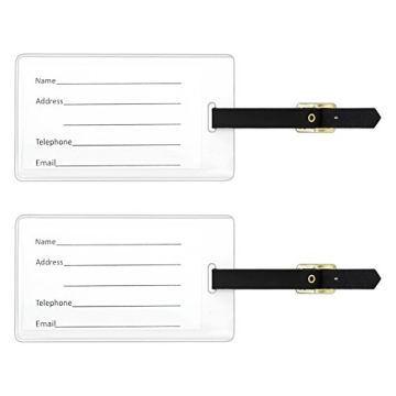 Custom Personalized Luggage Tag Set for Unique Travel