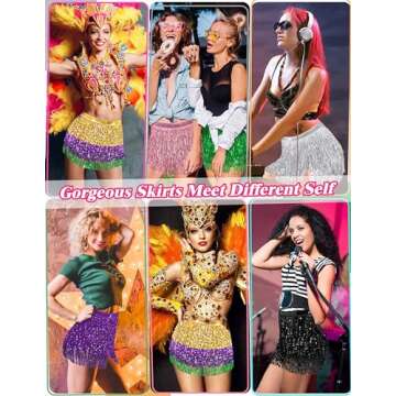 Mardi Gras Costumes Women Mardi Gras Skirts for Women Sexy Mardi Gras Outfit for Women Sexy Mardi Gras Attire for Women