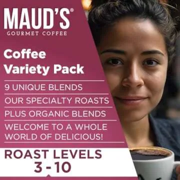 Maud's 80 Ct Coffee Variety Pack - 9 Flavors in Recyclable Pods