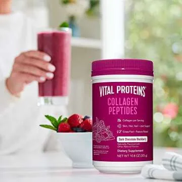 VITAL PROTEINS Dark Chocolate Blackberry Collagen Peptides, 10.8 OZ
