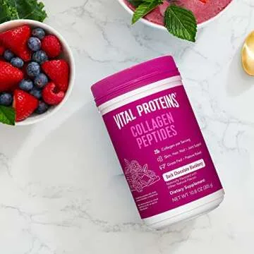 VITAL PROTEINS Dark Chocolate Blackberry Collagen Peptides, 10.8 OZ
