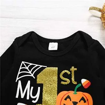 Adorable Baby Girls Halloween 4-Piece Outfit Set