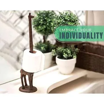 Giraffe Paper Towel Holder - Unique Vintage Design