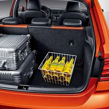 SANNO Freezer Baskets Storage Basket Organizers,Pantry Storage Baskets Bins Farmhouse Organizer Bins with Built-in Handles for Cabinets, Pantry, Closets, Bedrooms