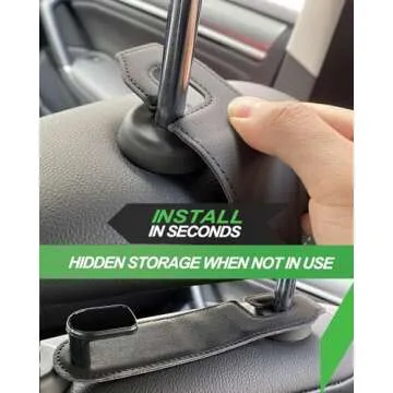 Teoenix Car Seat Headrest Hook for Groceries & Bags
