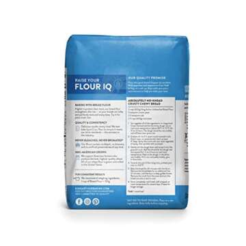 King Arthur F King Arthur Flour Unbleached Bread Flour, 5 Pound (Packaging May Vary),, 5 Pound ()