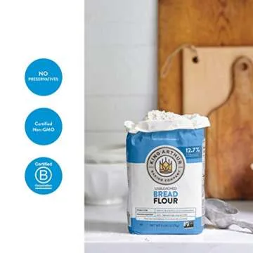 King Arthur F King Arthur Flour Unbleached Bread Flour, 5 Pound (Packaging May Vary),, 5 Pound ()