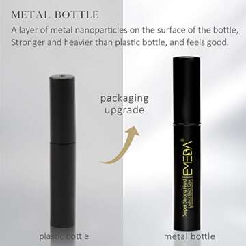 EMEDA Latex Free Black Eyelash Glue Super Strong Hold False Eyelash Glue Long Lasting 24H Waterproof...