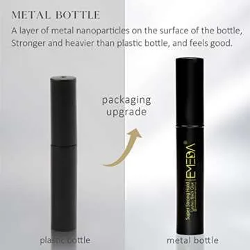 EMEDA Latex Free Black Eyelash Glue Super Strong Hold False Eyelash Glue Long Lasting 24H Waterproof...