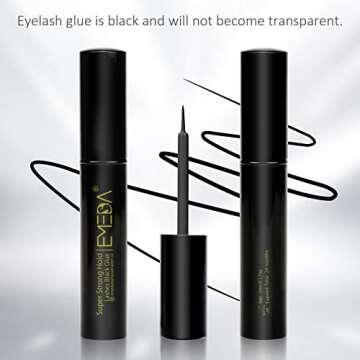 EMEDA Strong Hold Latex Free Black Eyelash Glue 24H Waterproof