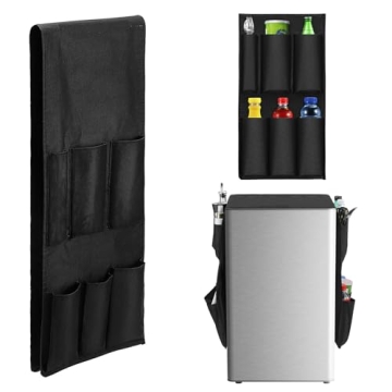 Dorm Mini Fridge Organizer: 10 Pockets for Optimal Storage and Organization