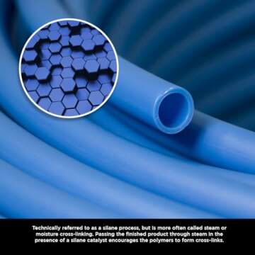 Supply Giant PEX-B Pipe 1/2 In x 500 Ft Blue Tubing for Cold Water Plumbing, Potable Water Line for Home Improvement, Indoor/Outdoor Use