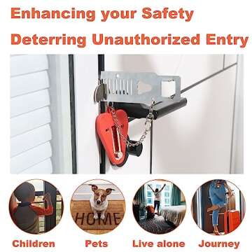 Portable Door Lock for Enhanced Home Security and Travel