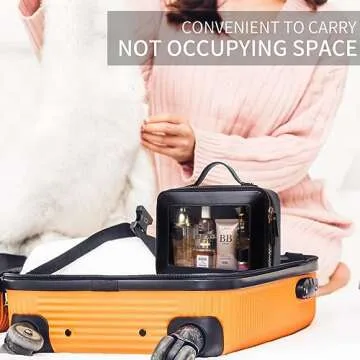 Pinkmik Clear Makeup Bag for Travel and Daily Use