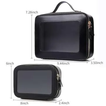 Pinkmik Clear Makeup Bag for Travel and Daily Use