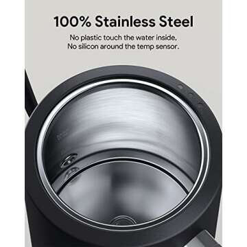 Gooseneck Electric Tea Kettle with 5 Temperature Presets